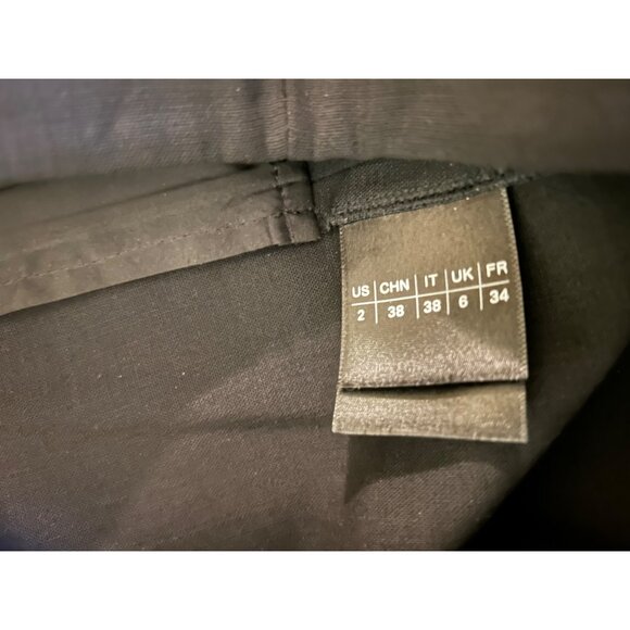 Lafayette 148 Pants Women Sz 2 Black Wool Blend Trouser Career Luxury Corpcore - Picture 8 of 16